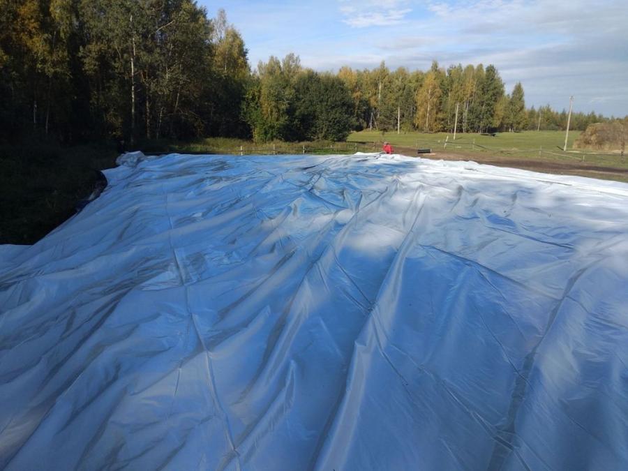 Плёнка чёрно-белая для укрытия силосных и сенажных ям